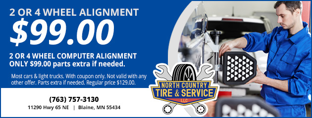 2 or 4 Wheel Alignment Special